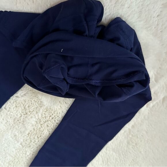 Lululemon Navy Blue High Times Crop Tech Mesh - Picture 7 of 9